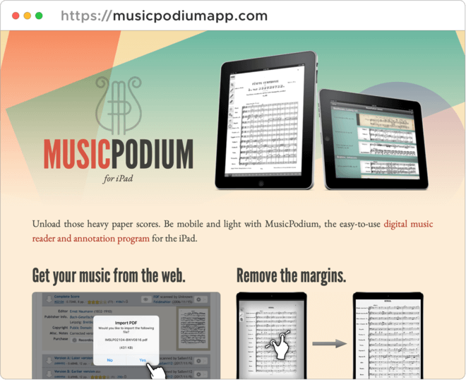 Screenshot of MusicPodium