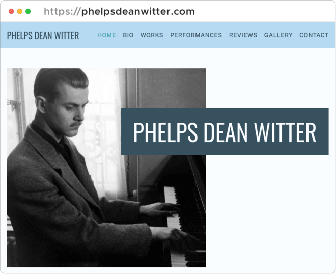 Screenshot of Phelps Dean Witter